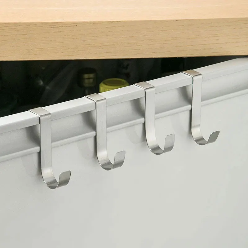S-Shaped Metal Hook Cabinet Door Hanging Rack Gadgets Holders Desk Shelves Kitchen Utensils Storage Organizer Bathroom Accessori thumbnail 4