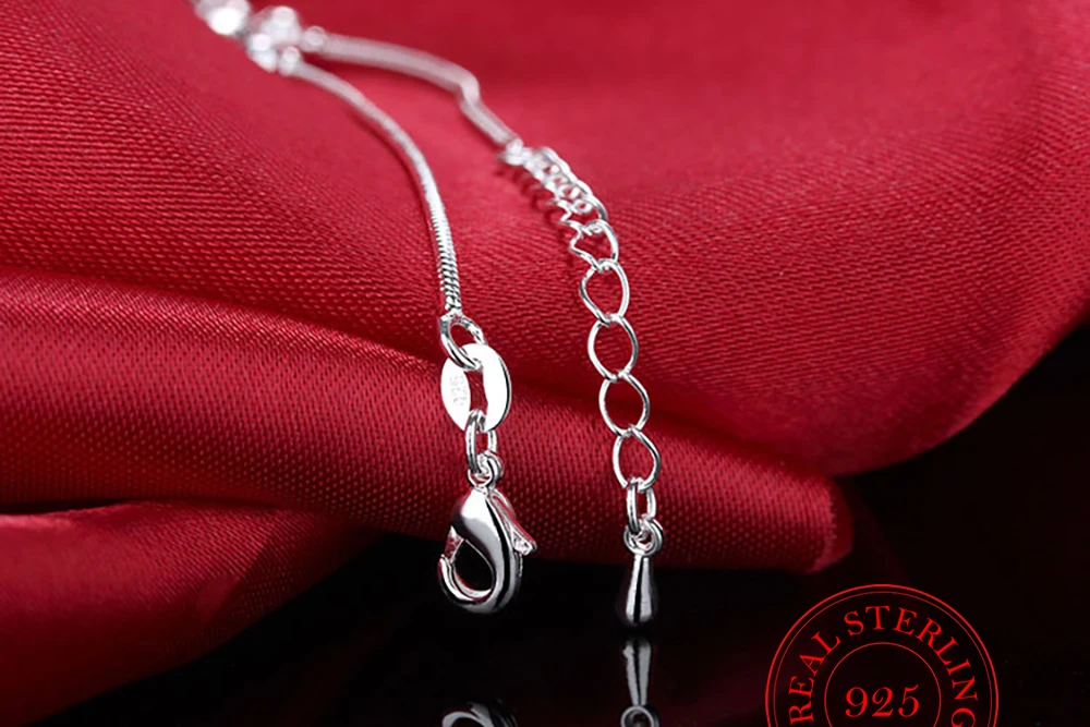 New 2021 Square Beads Anklet For Women Genuine 925 Sterling Silver Fashion Foot Leg Chain Link Fine Jewelry Gifts thumbnail 2