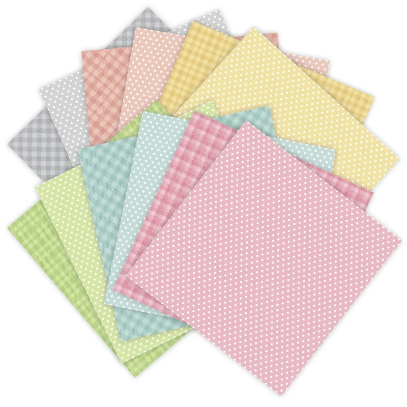 12 Sheets Spring Colors Craft Paper Pads Cutting Dies Art Background Origami Scrapbooking Card Making thumbnail 4