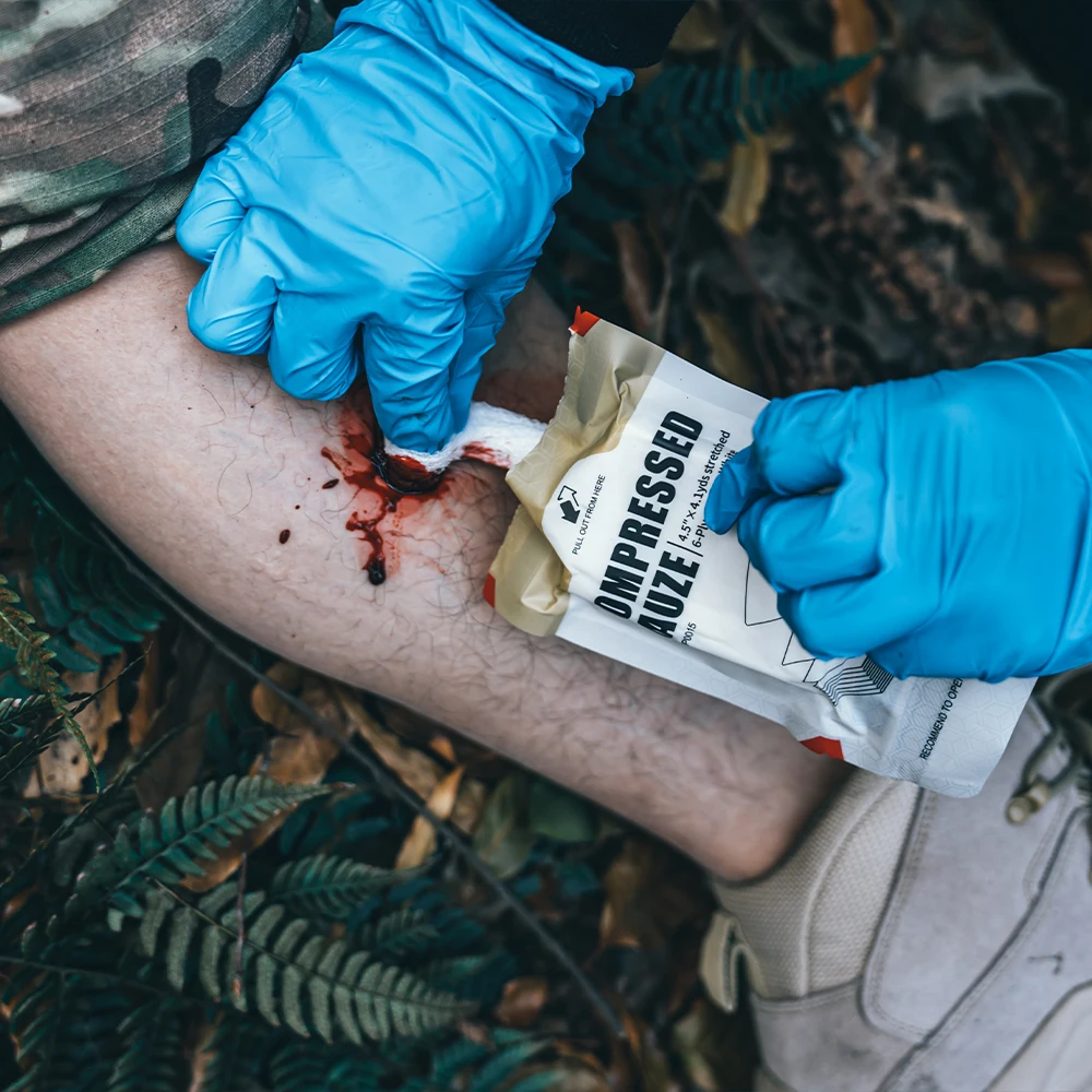 RHINO RESCUE  Sterile Compressed Gauze for Emergency Wound Dressing, First Aid and Trauma Kit thumbnail 2