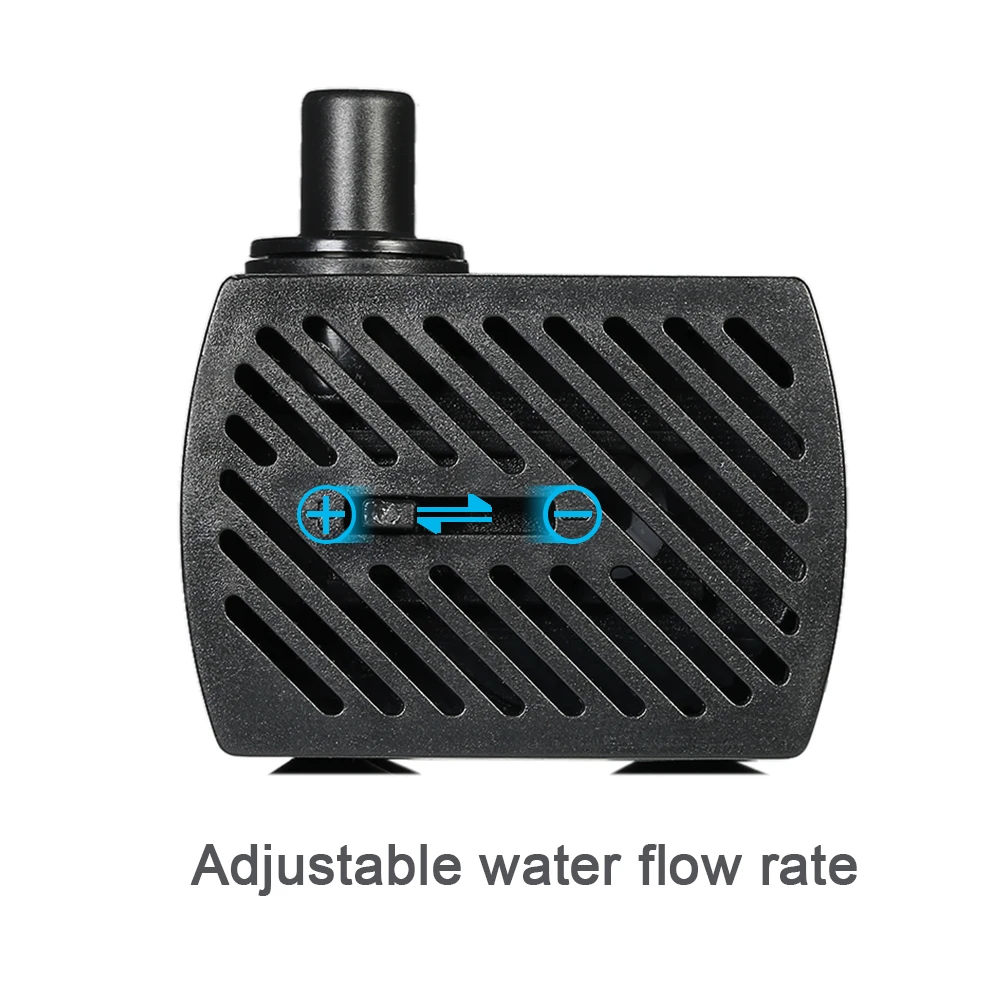 110V/220V 2.5W/3W/4W/5W Ultra-Quiet Submersible Water Fountain Pump Filter Fish Pond Aquarium Water Pump Tank Garden Fountain thumbnail 6