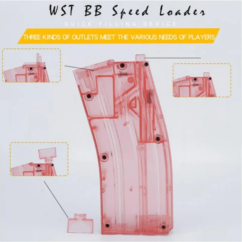 Tactical BB Loader 500 BBS Rounds Magazine Loading Device CS Wargame Paintball Shooting BB Loader Airsoft Accessories thumbnail 3