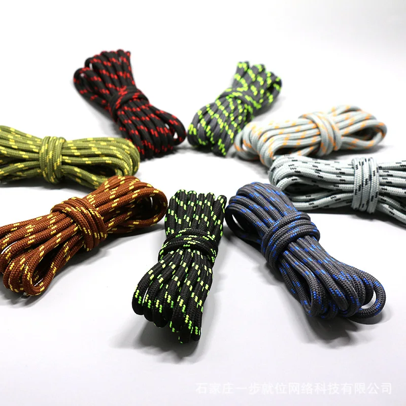1Pair Round Shoelaces Outdoor Hiking Sports Shoe Laces Kids Sneakers Shoe lace Length 100/120/140/160CM Lacets Baskets 19 Colors thumbnail 5