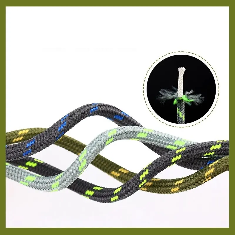 1Pair Round Shoelaces Outdoor Hiking Sports Shoe Laces Kids Sneakers Shoe lace Length 100/120/140/160CM Lacets Baskets 19 Colors thumbnail 4