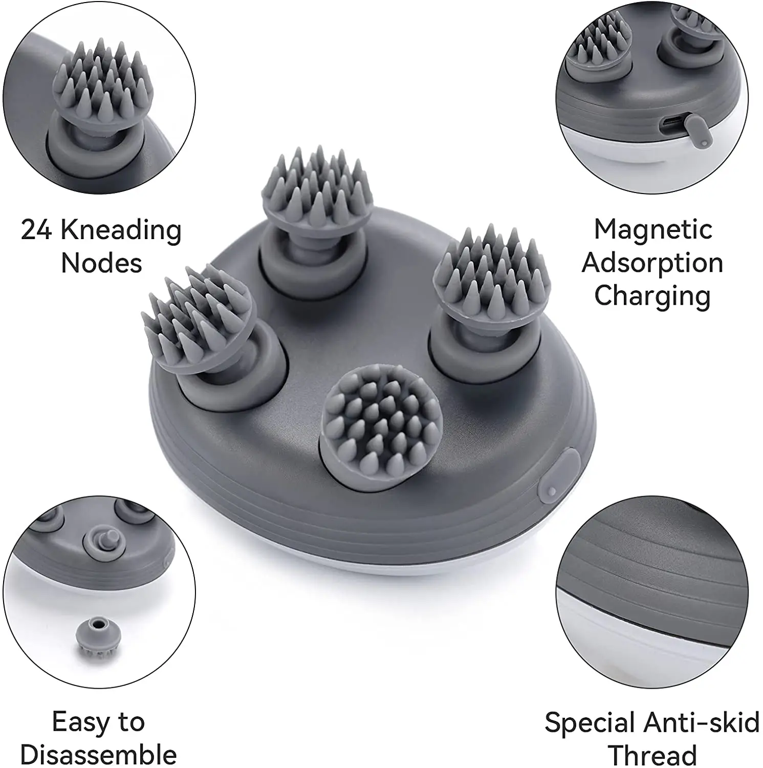 Electric Cat Massager Body Massager Health Care Relax Shoulder Neck Deep Tissue Head Scalp Massage Kneading Vibrating Device thumbnail 2