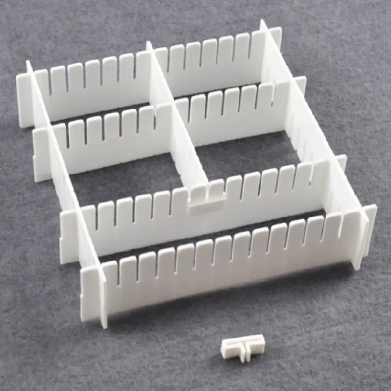 1 Set Drawer Divider Accessories DIY Storage Free Combination Partition Cross Buckle Fixing Clip Makeup Sock Underwear Organizer thumbnail 4