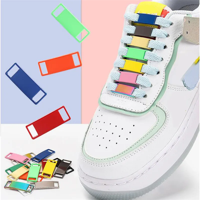 2pcs/pair Shoelace Buckle Metal Shoelaces Shoelaces buckle Accessories Metal Lace Lock DIY Sneaker Kits Metal Lace Buckle thumbnail 2