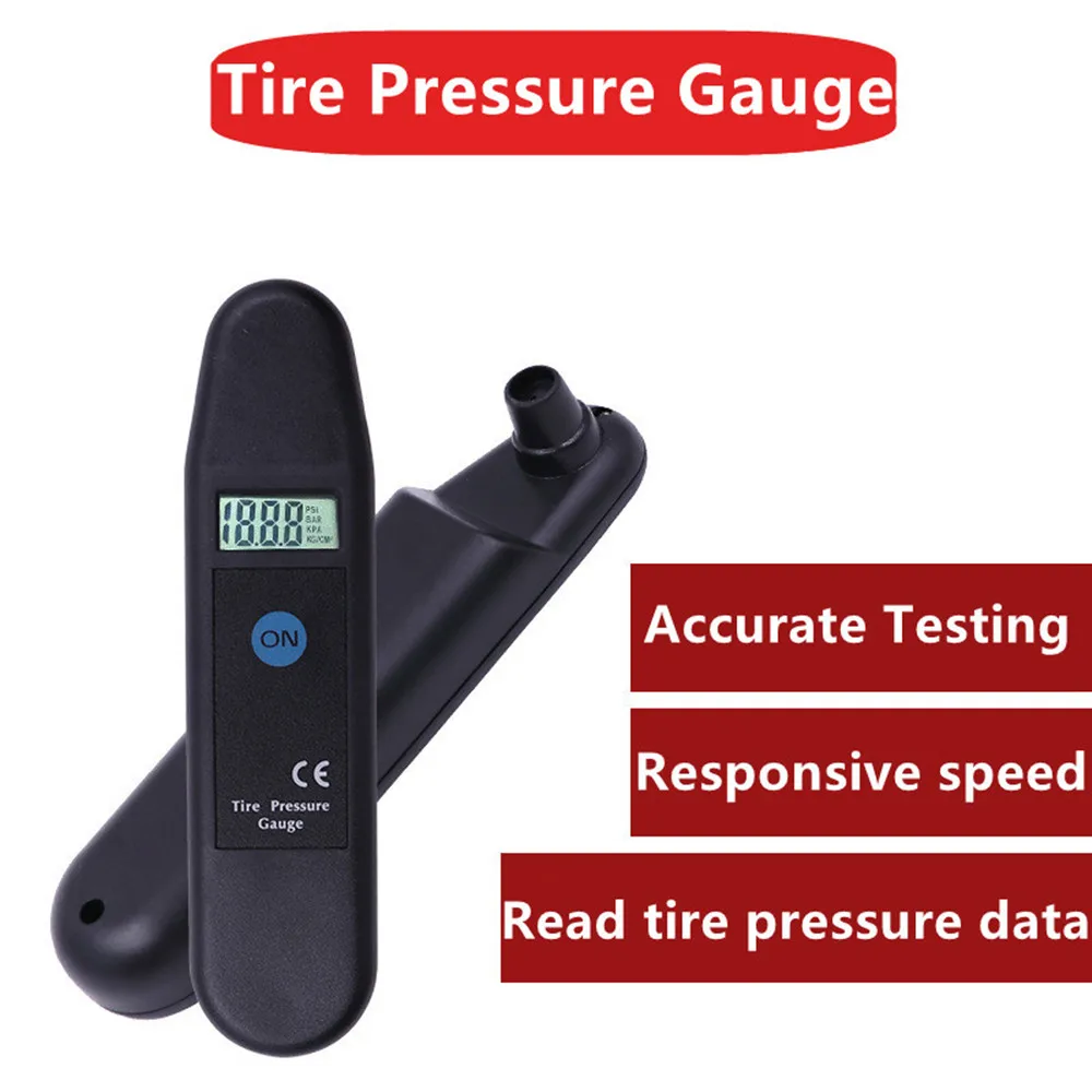 TG101 Digital Car Tire Tyre Air Pressure Gauge Meter LCD Display Manometer Barometers Tester PSI/KPA/BAR/KG/CM2 Detector for Car thumbnail 5