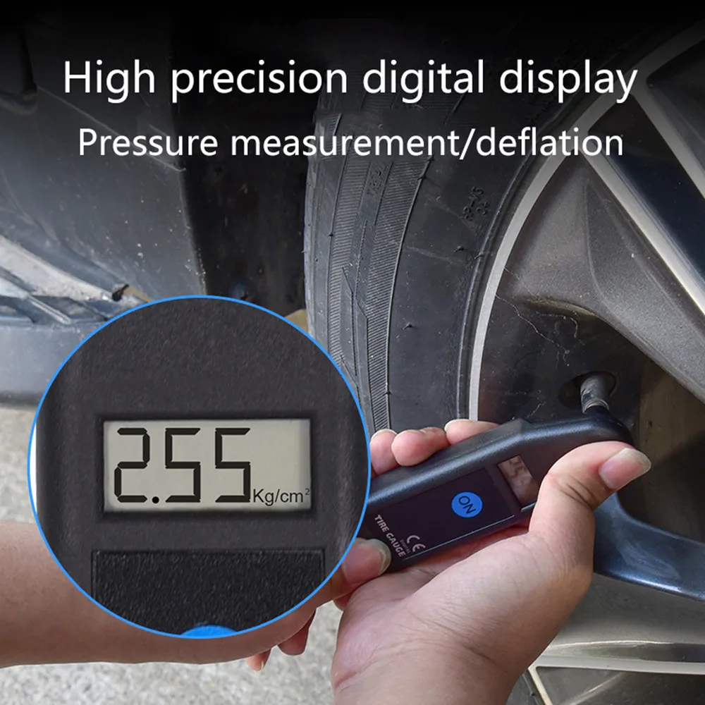 TG101 Digital Car Tire Tyre Air Pressure Gauge Meter LCD Display Manometer Barometers Tester PSI/KPA/BAR/KG/CM2 Detector for Car thumbnail 6
