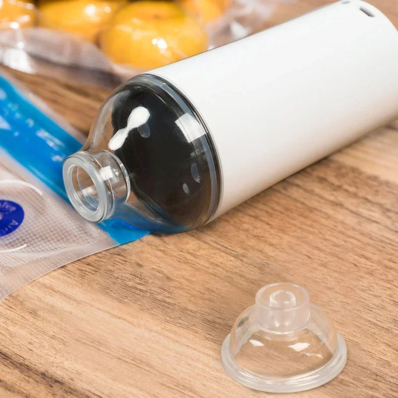 Reusable Vacuum Food Storage Zipper Bags Set Electric Handheld Vacuum Sealer Pump Sous Vide Bags USB Rechargeable BPA Free thumbnail 4