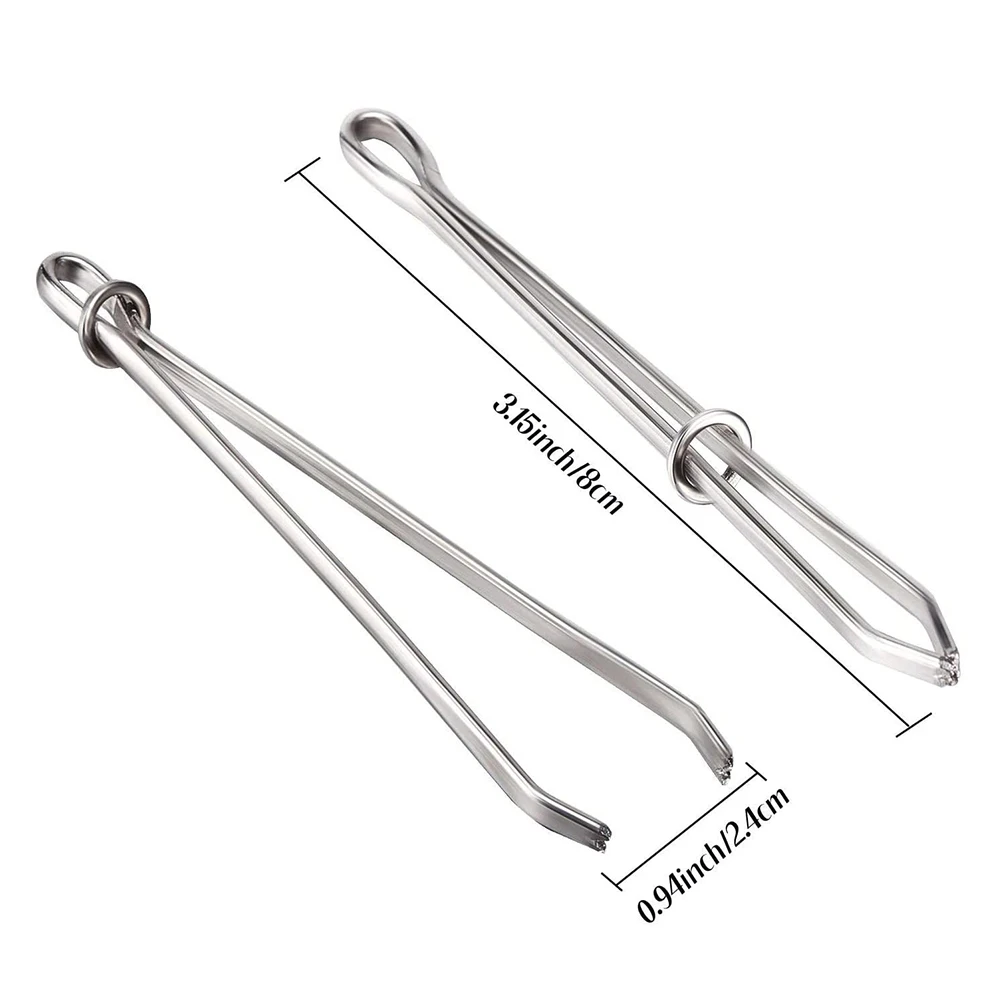 2pcs High Quality Garment Clips Sewing DIY Tools Elastic Band Tape Punch Cross Stitch Threader Wear Elastic Clamp (Wear Rope) thumbnail 2