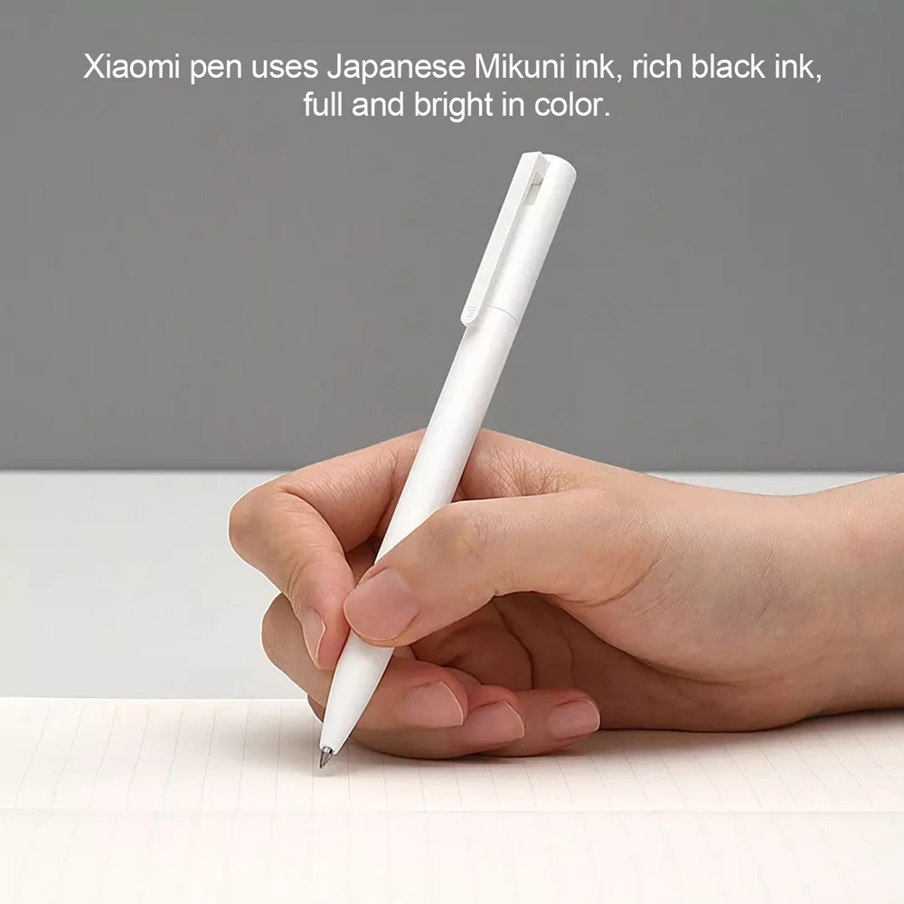 Original Xiaomi Pen Writing Smooth Light Mijia Press the core Replacement Refill Blue Red Black 0.5mm BUSINESS Roller Ball PEN thumbnail 5