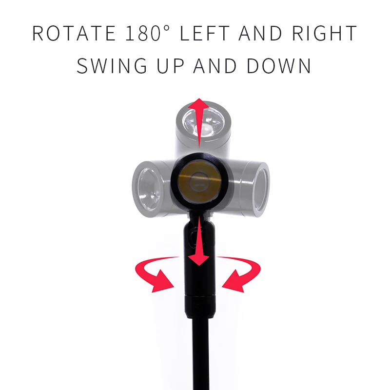 etrnLED USB 5V Led Spotlight Rotatable Stand Pole Lamp for Jewelry Showcase Exhibition Display Surface Mount Spot Light 1W 3W thumbnail 5