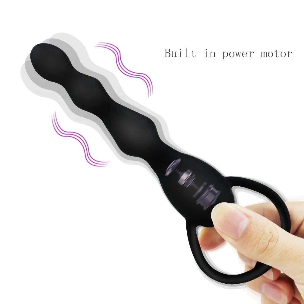Anal Vibrator Sex Toy for Women Anal Beads Vibrators Gay Prostate Massage Smooth Butt Soft Silicone Plugs Dildo Couple Sex Goods thumbnail 3