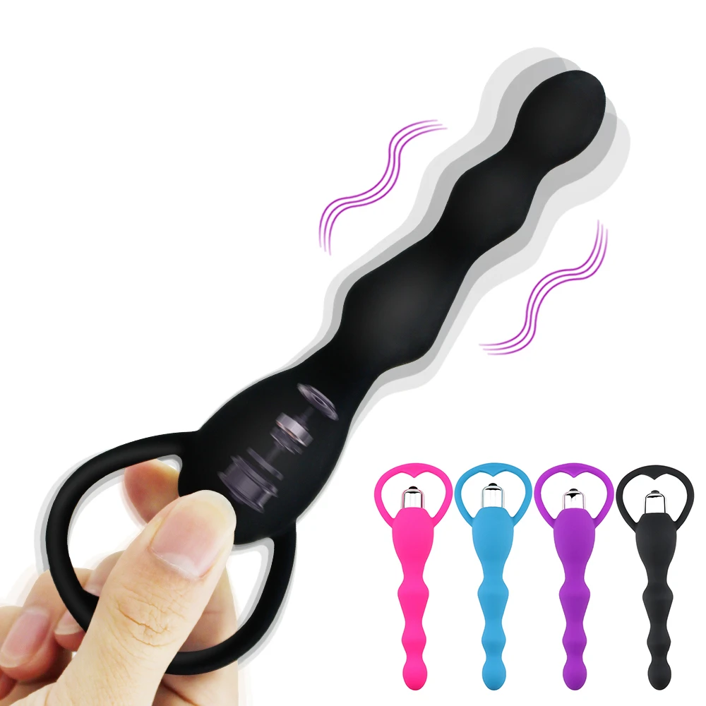Anal Vibrator Sex Toy for Women Anal Beads Vibrators Gay Prostate Massage Smooth Butt Soft Silicone Plugs Dildo Couple Sex Goods thumbnail 2