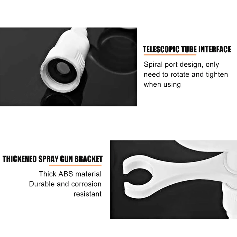 1Set Handheld Toilet Bidet Tap Handheld Shower Sprayer Female Hygeian Flushing Device Kit ABS Portable Bidet Sprayer Set thumbnail 3