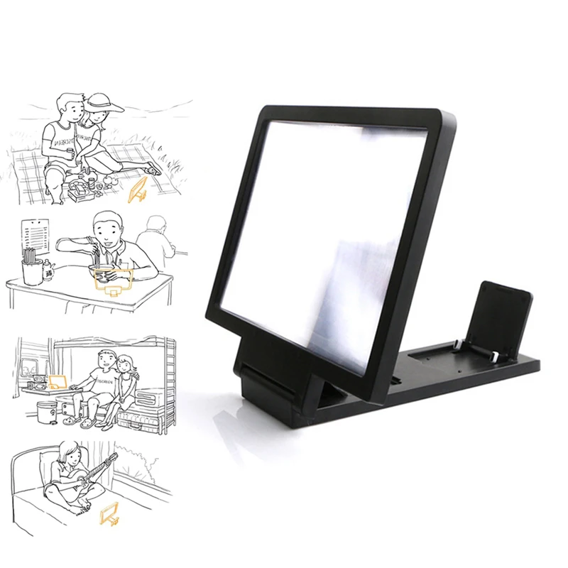 Phone Screen Amplifier Convenience Mobile Phone Magnifier Projector Screen for Movies Videos and Gaming For Home Accessories thumbnail 4