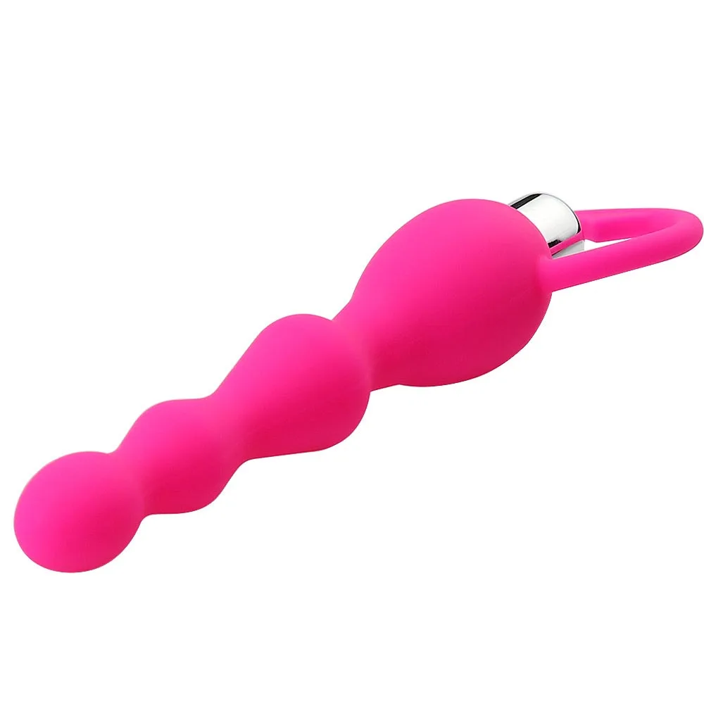 Vibrating Anal Plug Prostate Massage Soft Anal Beads Vibrator Sex Toys For Couples Butt Plug Silicone Adult Products thumbnail 3