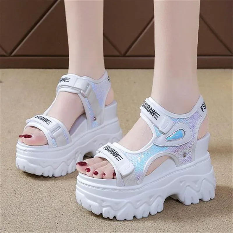 New Summer Ladies Sandals Platform Platform Shoes Casual Heightening Slope With Women's High Heels Women's Sports Sandals thumbnail 6