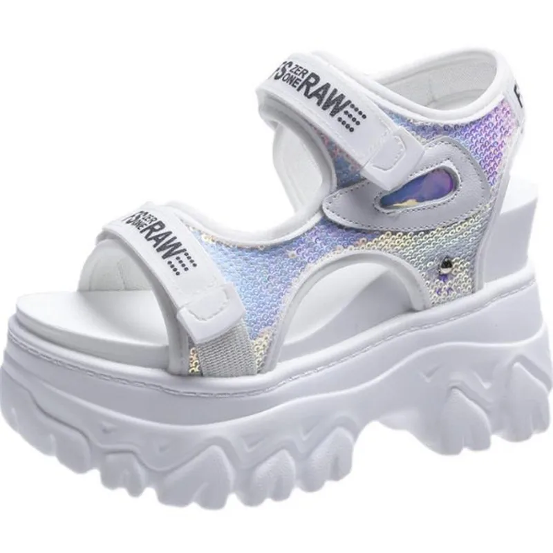 New Summer Ladies Sandals Platform Platform Shoes Casual Heightening Slope With Women's High Heels Women's Sports Sandals thumbnail 5