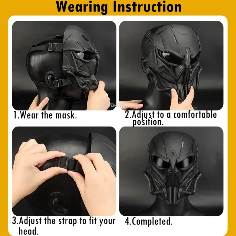 Tactical Airsoft Mask Cs  Full Face Protection Combat Training Hunting Paintball Shooting Masks thumbnail 6