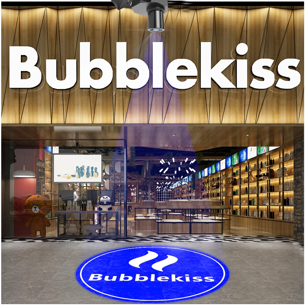 Advertising Gobo Projector Custom Logo Lights Outdoor LED Projector Ip67 Hd Rotating Customize Logo Projector Door Light Wedding thumbnail 6