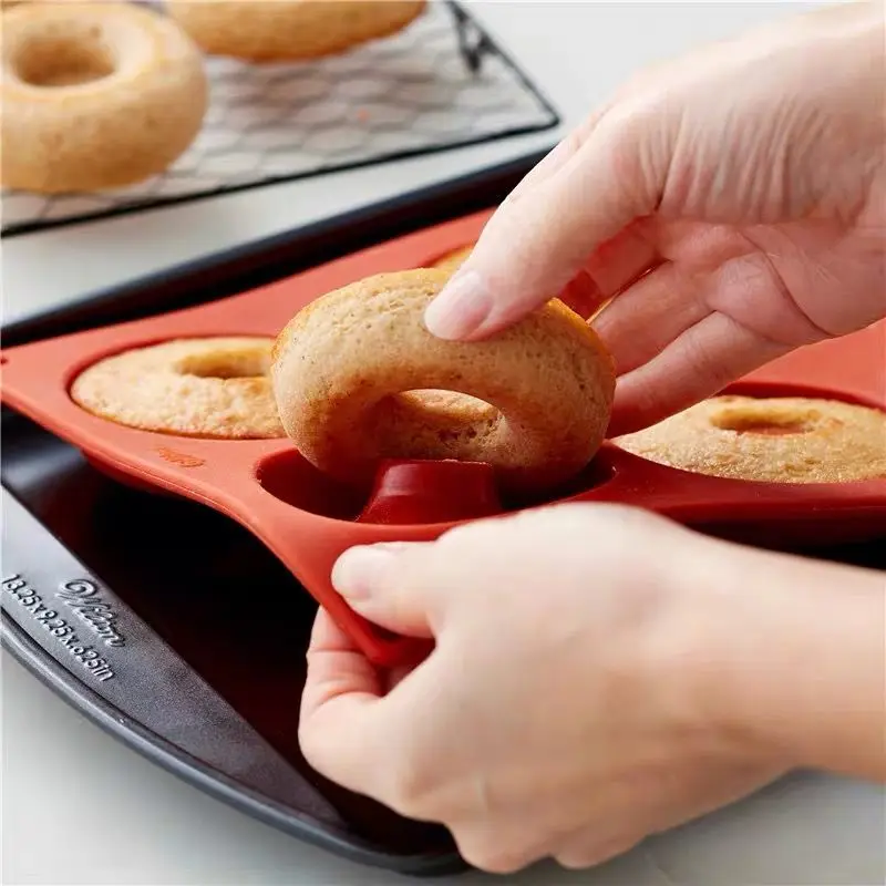 Silicone Donut Maker 3D DIY Baking Pastry Cookie Chocolate Round Mold Muffin Cake Mould Dessert Handmade Kitchen Cooking Tools thumbnail 4
