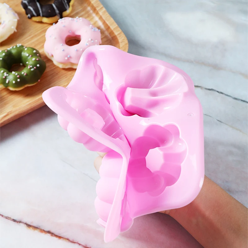 Silicone Donut Maker 3D DIY Baking Pastry Cookie Chocolate Round Mold Muffin Cake Mould Dessert Handmade Kitchen Cooking Tools thumbnail 6