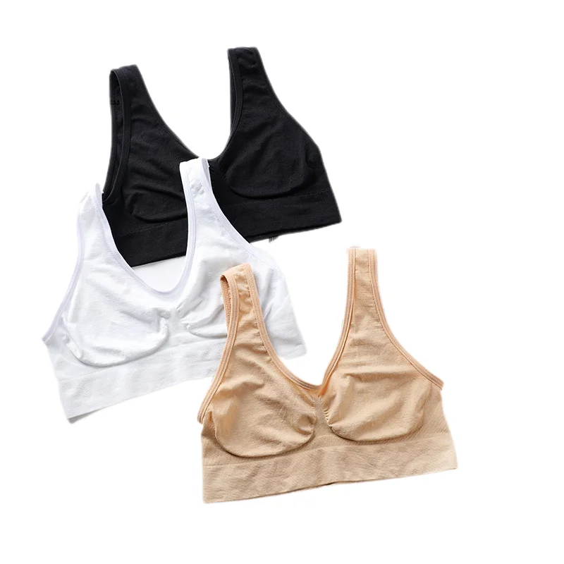 S-3XL Sports Yoga Bra Women Seamless Sexy Push Up Sleep Brassiere Underwear Fitness breathable Vest sports GYM Plus Size Bra thumbnail 2