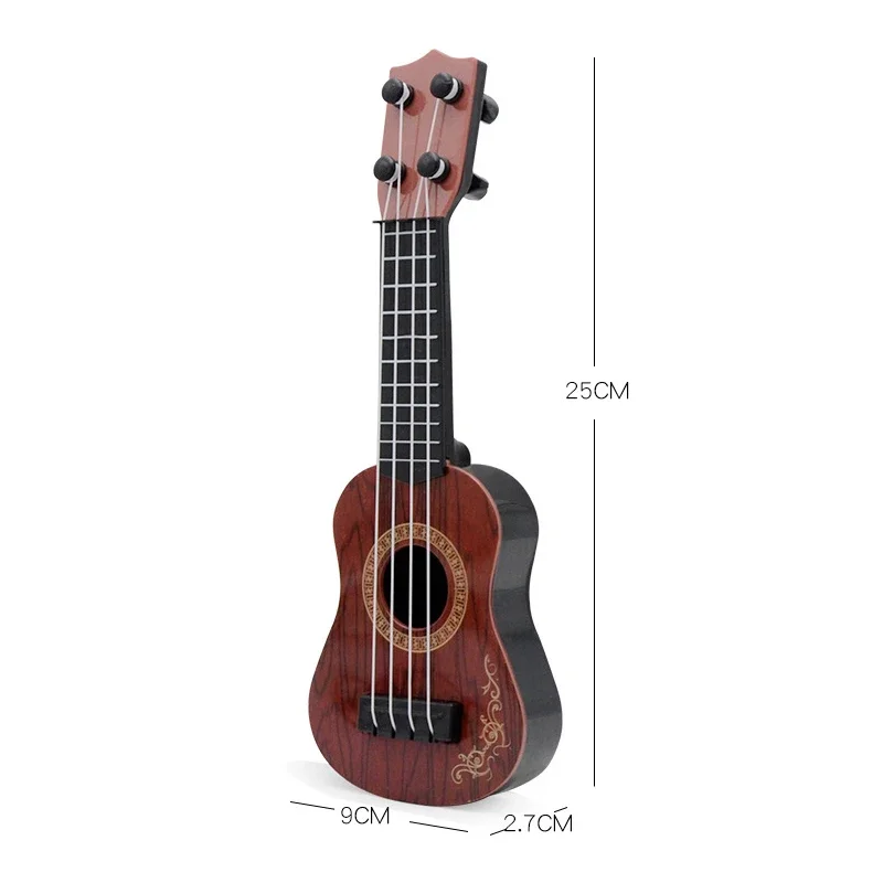 Mini Guitar 4 Strings Classical Ukulele Guitar Toy Musical Instruments for Kids Children Beginners Early Education Small Guitar thumbnail 4