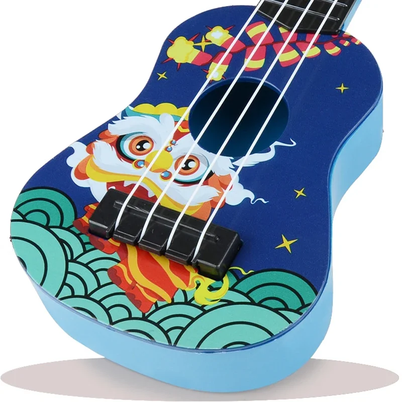 Mini Guitar 4 Strings Classical Ukulele Guitar Toy Musical Instruments for Kids Children Beginners Early Education Small Guitar thumbnail 3