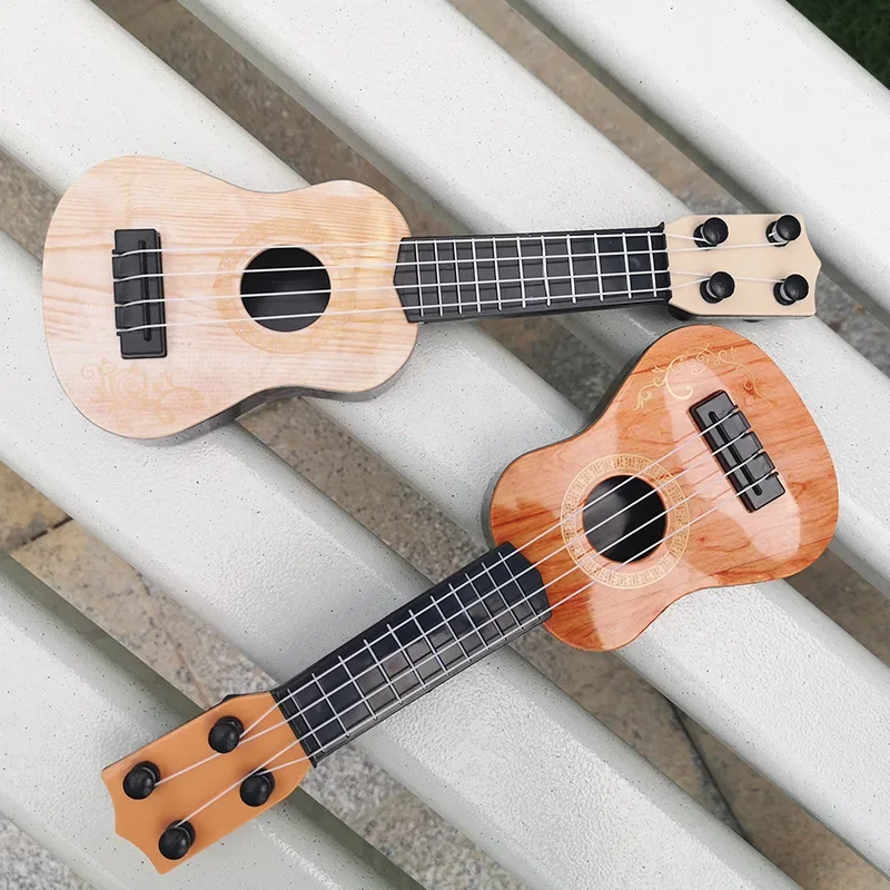 Mini Guitar 4 Strings Classical Ukulele Guitar Toy Musical Instruments for Kids Children Beginners Early Education Small Guitar thumbnail 6