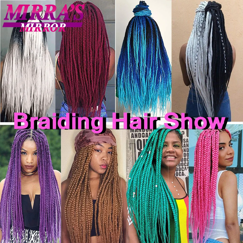 Braiding Hair Pre-stretched 26 Inch Hair Extensions for Afro Crochet Braids Synthetic Hair DIY Purple Pink Peach Red Jumbo Braid thumbnail 6