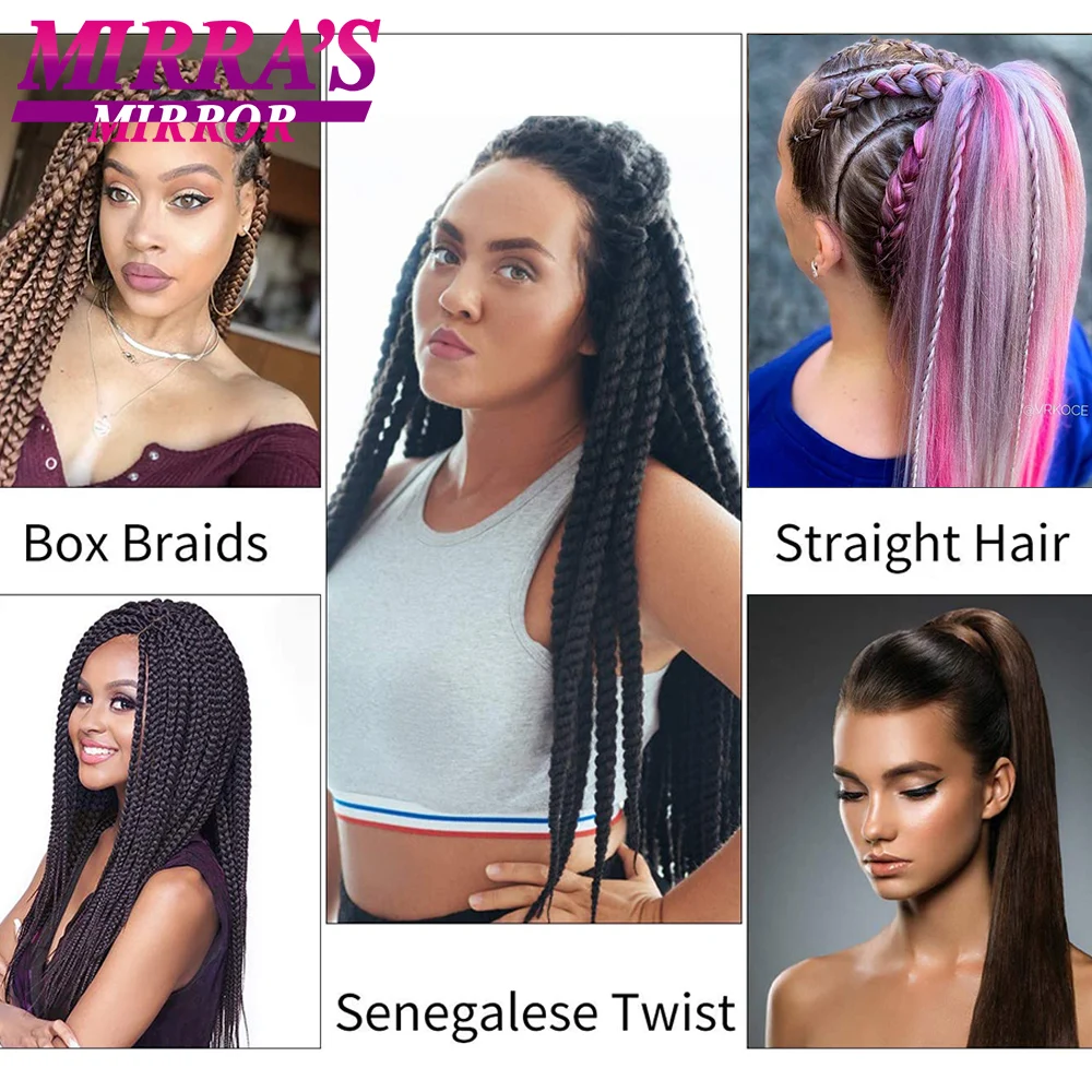 Braiding Hair Pre-stretched 26 Inch Hair Extensions for Afro Crochet Braids Synthetic Hair DIY Purple Pink Peach Red Jumbo Braid thumbnail 5
