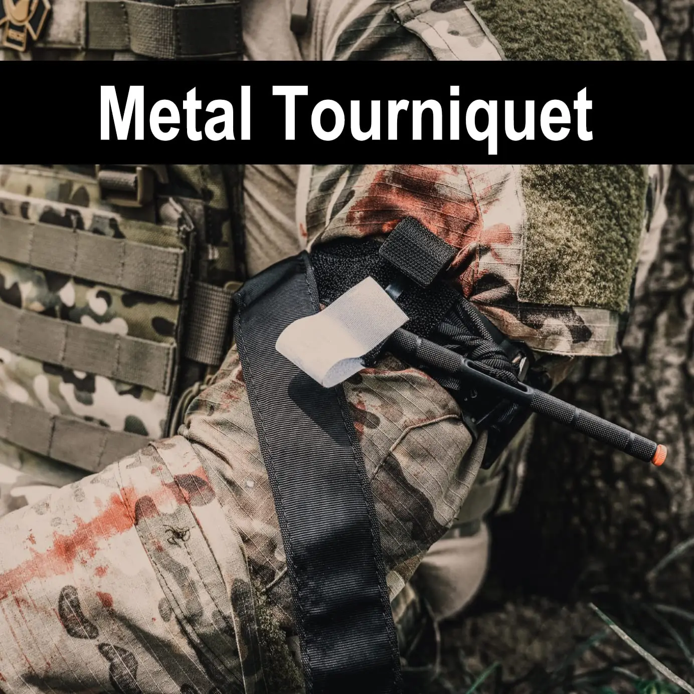 Rhino Rhino Tourniquet Tactical Reinforced With Metal Windlass,Stitching Trauma Combat Spinning Emergency Tourniquet thumbnail 5