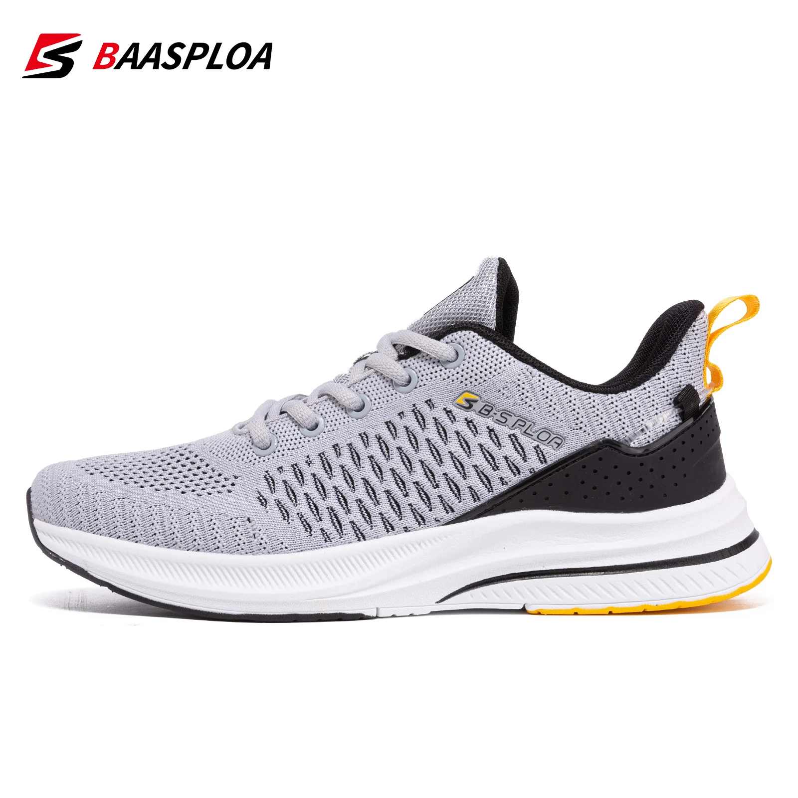 Baasploa Lightweight Running Shoes For Men Comfort Men's Designer Mesh Casual Sneakers Lace-Up Male Outdoor Sports Tennis Shoes thumbnail 4