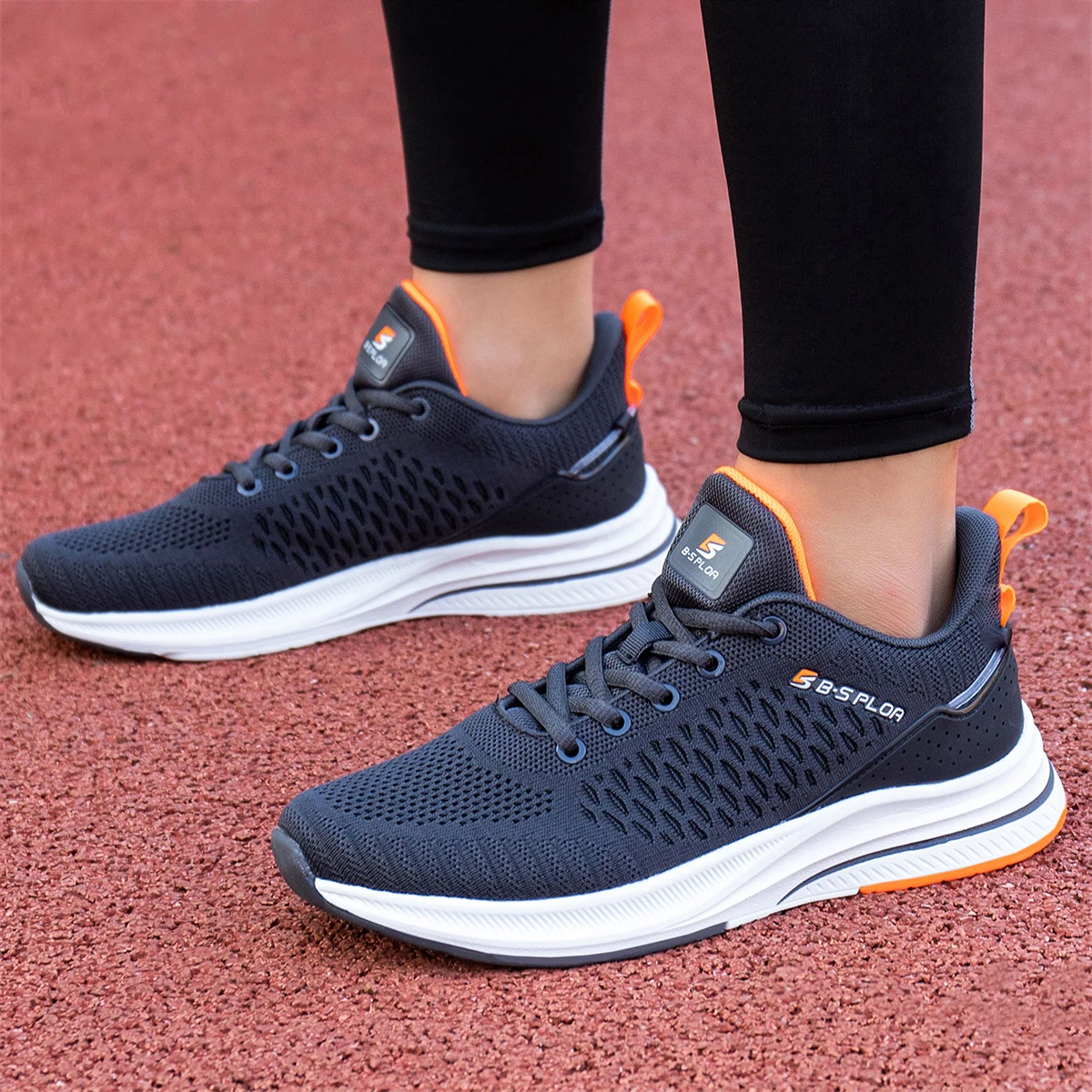 Baasploa Lightweight Running Shoes For Men Comfort Men's Designer Mesh Casual Sneakers Lace-Up Male Outdoor Sports Tennis Shoes thumbnail 2
