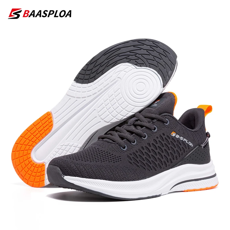 Baasploa Lightweight Running Shoes For Men Comfort Men's Designer Mesh Casual Sneakers Lace-Up Male Outdoor Sports Tennis Shoes thumbnail 5