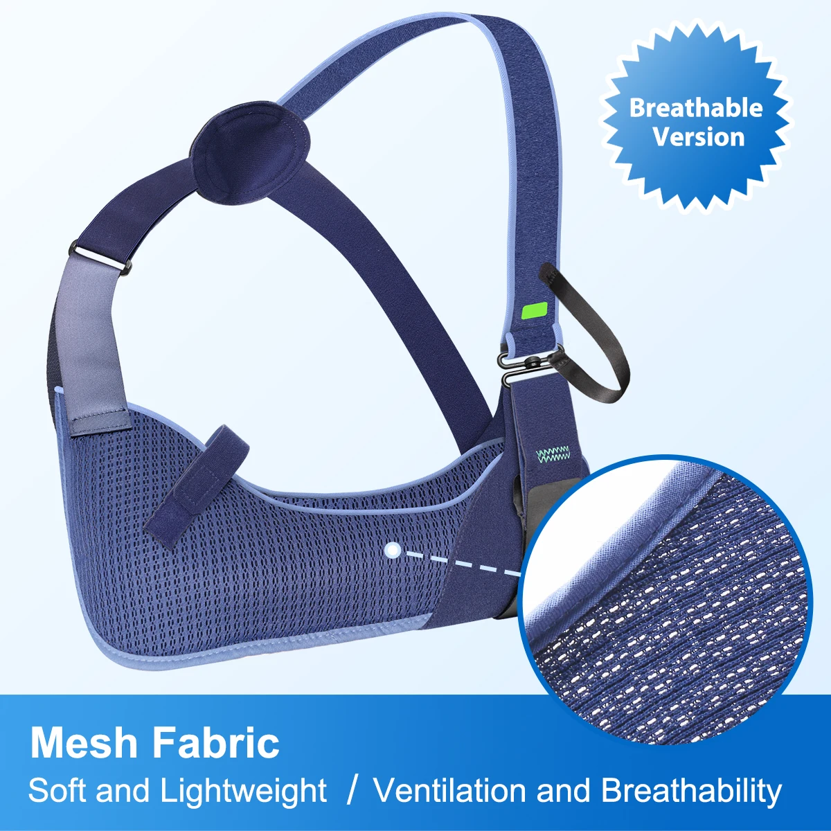 VELPEAU Arm Sling for Rotator Cuff Injury, Broken Hand and Elbow Dislocation, Medical Shoulder Immobilizer Fits Left & Right Arm thumbnail 2