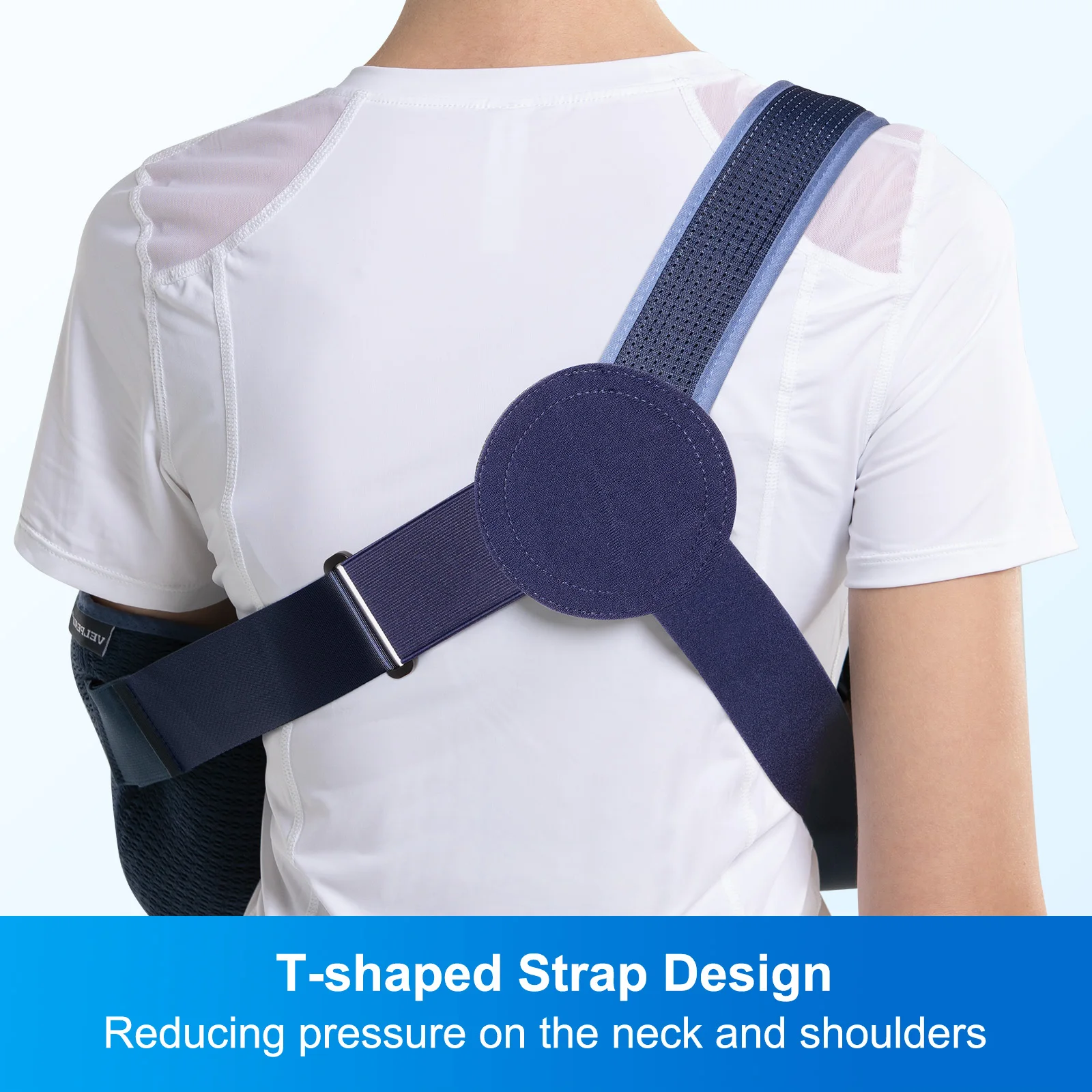 VELPEAU Arm Sling for Rotator Cuff Injury, Broken Hand and Elbow Dislocation, Medical Shoulder Immobilizer Fits Left & Right Arm thumbnail 4
