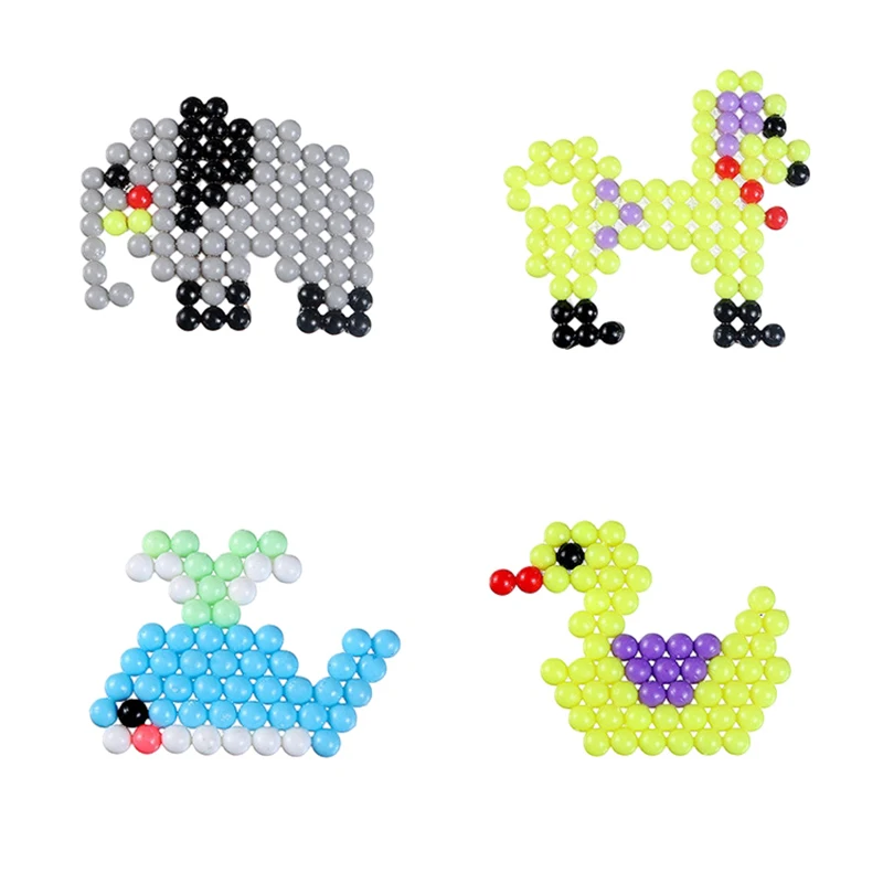 9600pcs Magic Water Sticky Beads Toys DIY Handmade Bead Toy Educational Puzzle Children Bead for Girls Boys Early Education Gift thumbnail 6