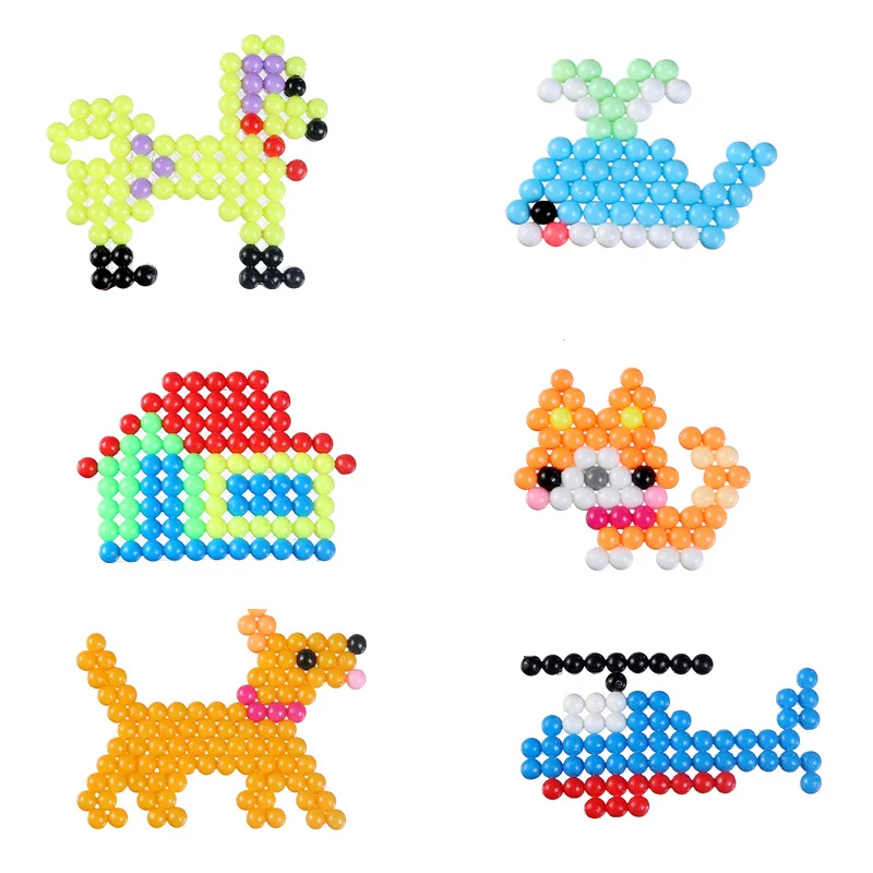 9600pcs Magic Water Sticky Beads Toys DIY Handmade Bead Toy Educational Puzzle Children Bead for Girls Boys Early Education Gift thumbnail 3