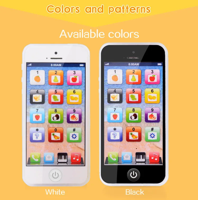 Kids Early Educational Mobile Phone Toy Children English Learning Music Cellphone with Light and Sound for Baby Infant Gift thumbnail 4