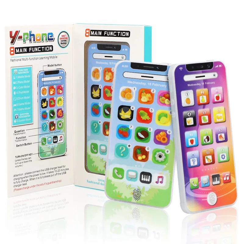 Kids Early Educational Mobile Phone Toy Children English Learning Music Cellphone with Light and Sound for Baby Infant Gift thumbnail 6