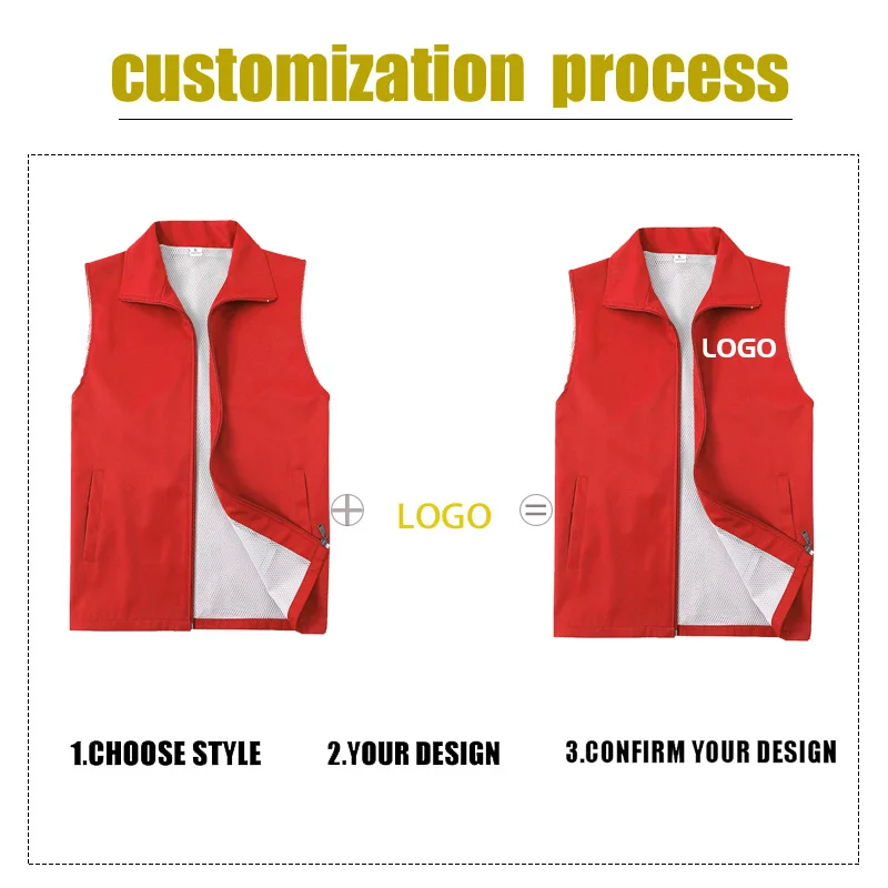 Autumn New Style Solid Color Fashion Vest Custom Clothing Comfortable Breathable Vest Casual Sleeveless Jacket Cheap Printing thumbnail 5