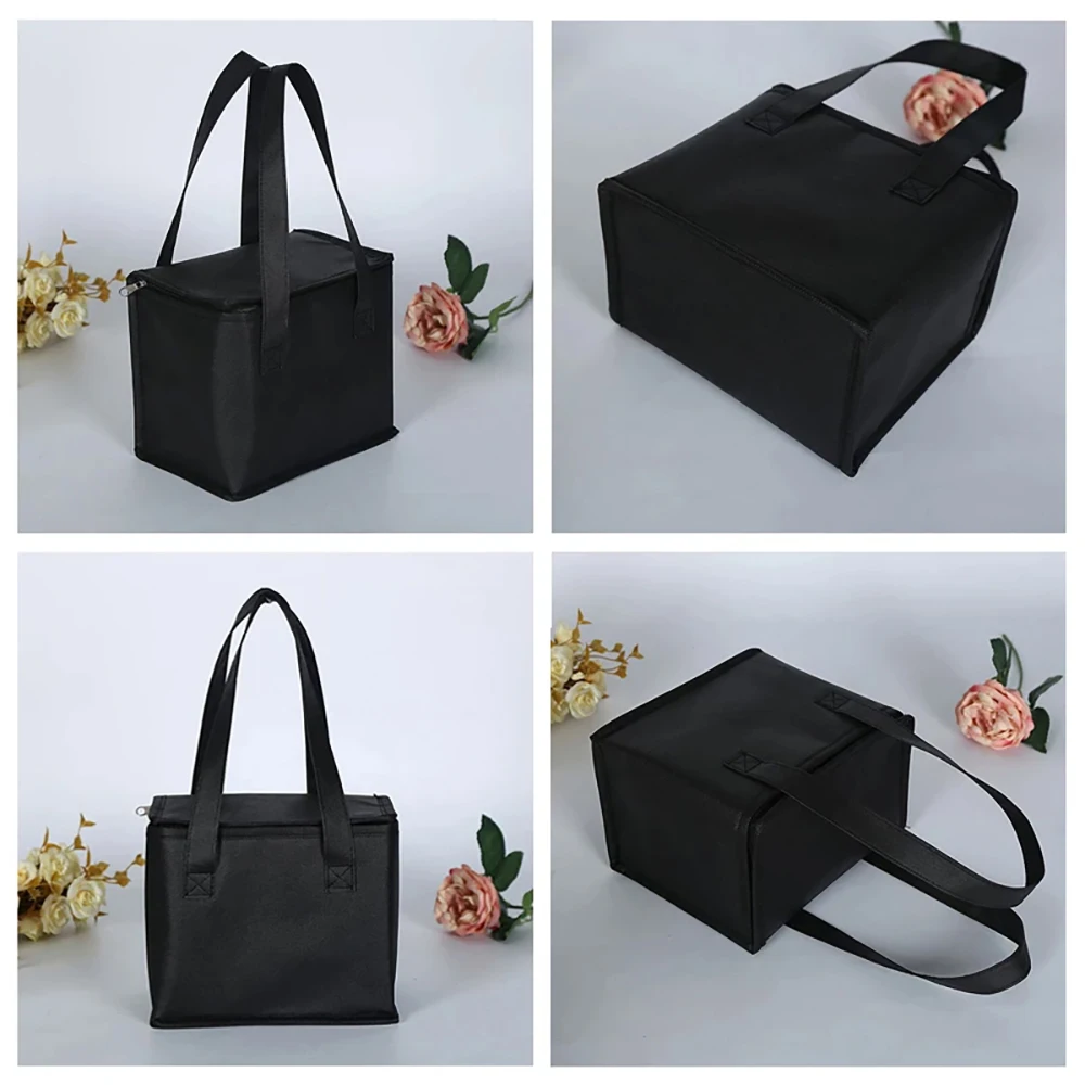 Portable Lunch Cooler Bag Folding Insulation Picnic Ice Pack Food Thermal Bag Drink Carrier Insulated Bags Food Delivery Bag thumbnail 6