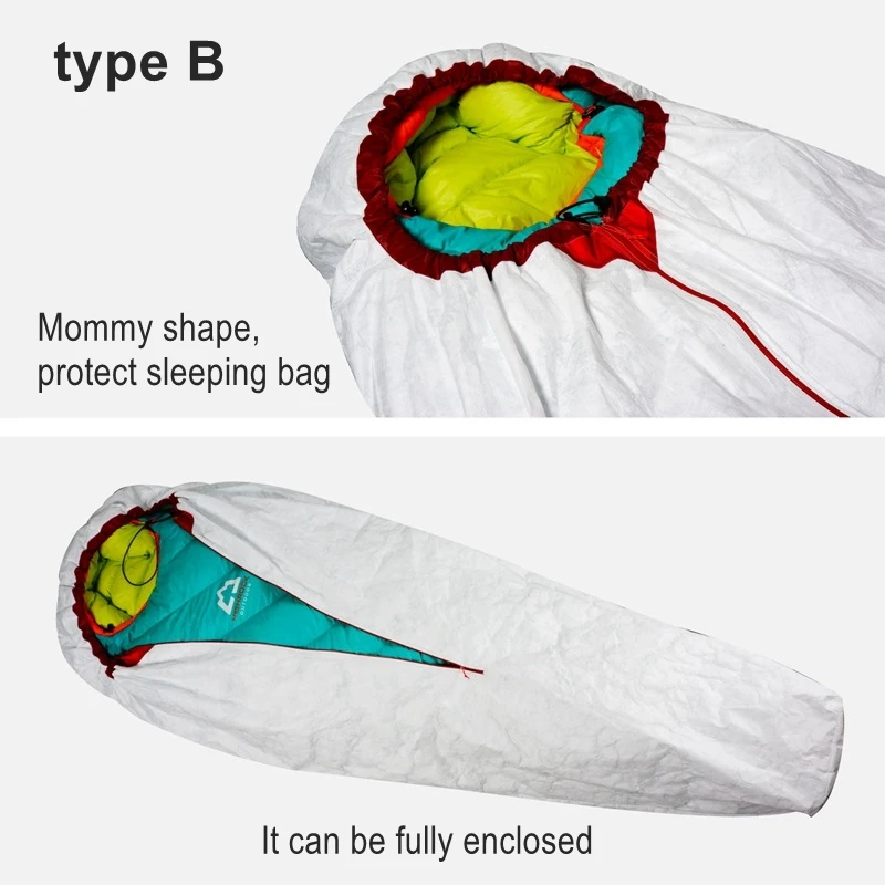 3F UL GEAR Camping Bivy Bag Outdoor TYVEK Sleeping Bag Cover Waterproof Warming Protect Anti-dirty Ventilate Moisture-proof thumbnail 3