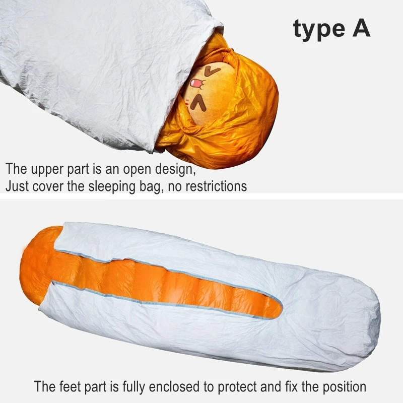 3F UL GEAR Camping Bivy Bag Outdoor TYVEK Sleeping Bag Cover Waterproof Warming Protect Anti-dirty Ventilate Moisture-proof thumbnail 4