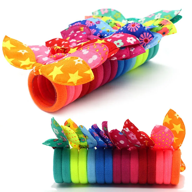 20/50Pcs/Set Girls Colorful Nylon Small Elastic Hair Bands Kids Cute Bow Hair Bands Ponytail Holder Headband Hair Accessories thumbnail 5