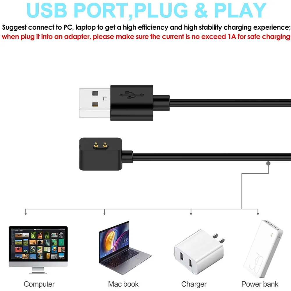 USB Chargers For Xiaomi Redmi Smart Band Pro/Watch 2/ 2 Lite Charging Cable For Xiaomi Watch Dock Charger  Wire Power Dock Stand thumbnail 6